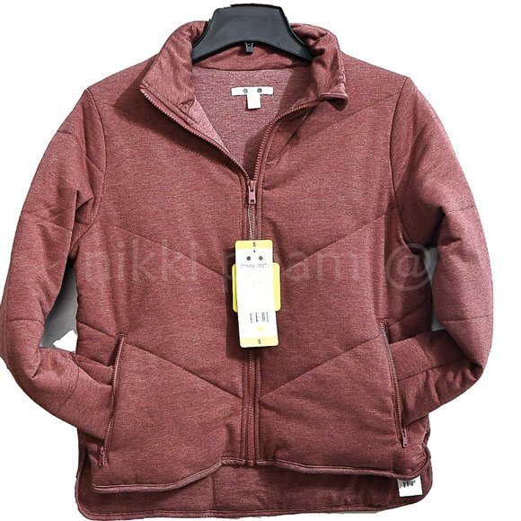 NWT Three Dots Ladies' Quilted Jacket in RED - Picture 2 of 5
